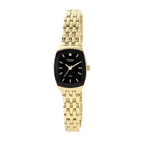 Armitron® Now Womens Gold-Tone Stainless Steel Diamond Accent Watch