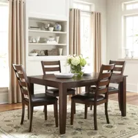 Landry 5-Piece Dining Set with Ladder Back Chairs