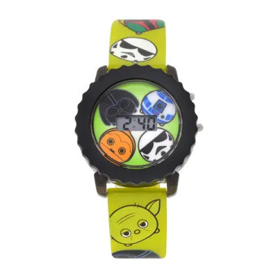 Star Wars Boys Digital Green Strap Watch Swt4009jc