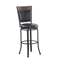 Franklin Nailhead Trim Bar Stool