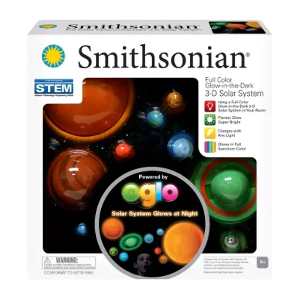 Nsi Smithsonian 3-D Glowing Solar System Discovery Toy