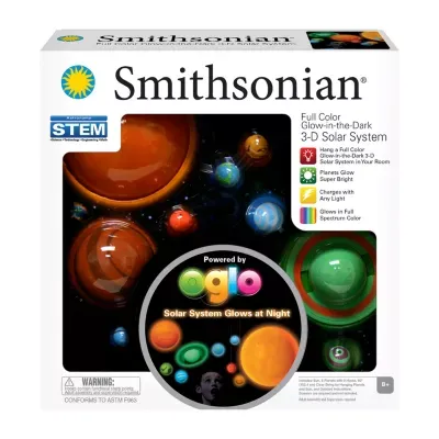 Nsi Smithsonian 3-D Glowing Solar System Discovery Toy