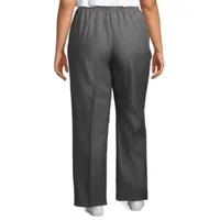 Alfred Dunner Classics Womens Plus Straight Pull-On Pants