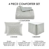 Five Queens Court Nouveau 4-pc. Geometric Comforter Set