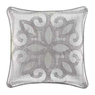 Five Queens Court Nouveau Square Throw Pillow