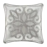 Five Queens Court Nouveau Square Throw Pillow