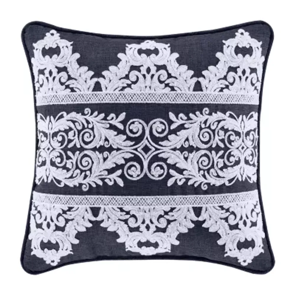 Five Queens Court Shelburne Square Throw Pillow