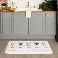 Mohawk Home Dri-Pro Time For Wine Anti-Fatigue 18"x30" Kitchen Mat