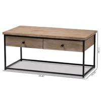 Roderick 2-Drawer Coffee Table