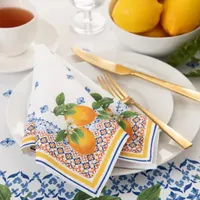 Elrene Home Fashions 4-pc. Capri Lemon Napkin Set