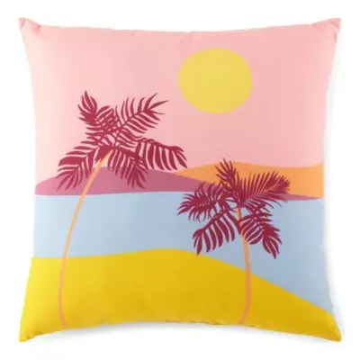 Outdoor Oasis 20x20 Sunset Square Outdoor Pillow