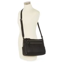 Bueno of California Smooth Washed Top Zip Crossbody Bag