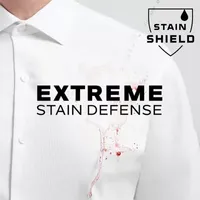 Van Heusen Stain Shield Mens Big and Tall Spread Collar Long Sleeve Stretch Fabric Wrinkle Free Dress Shirt