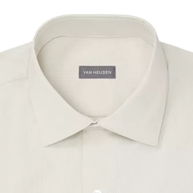 Van Heusen Mens Stain Shield Wrinkle Free Stretch Dress Shirt - JCPenney