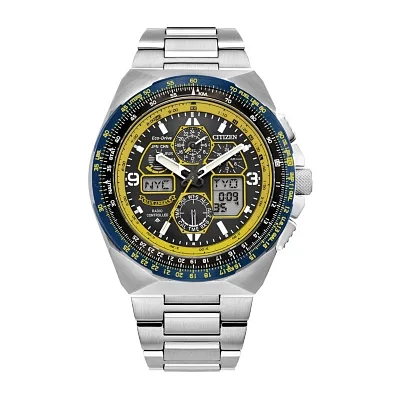 Citizen Mens Silver Tone Stainless Steel Bracelet Watch Jy8125-54l