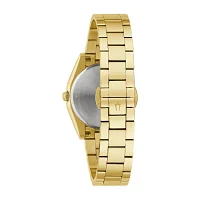 Bulova Surveyor Womens Gold Tone Stainless Steel Bracelet Watch 97p172