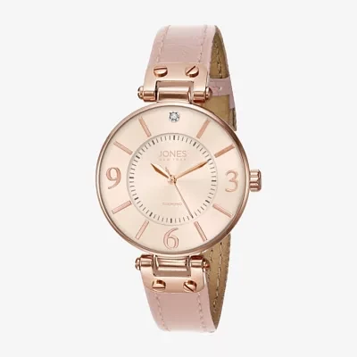 Jones N.Y. Womens Pink Strap Watch 12631r-42-C12