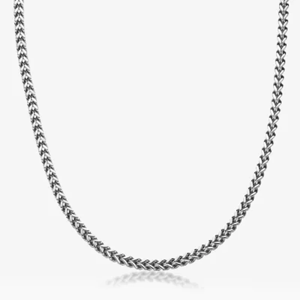 Mens Stainless Steel IP Foxtail Chain