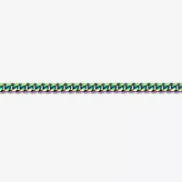 Mens Stainless Steel Curb Chain Necklace