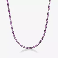Mens Stainless Steel Curb Chain Necklace