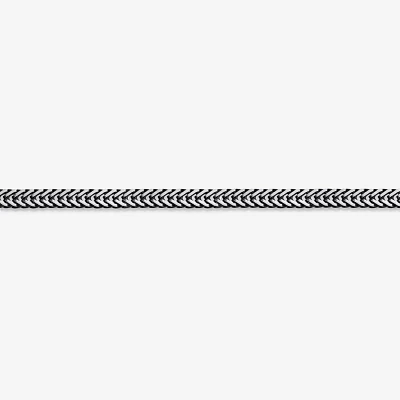 Stainless Steel 24 Inch Solid Herringbone Chain Necklace