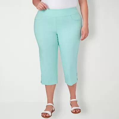 Hearts Of Palm Mid Rise Plus Capris