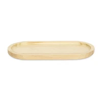 Cheungs Oblong Natural Wood Glossy Decorative Tray