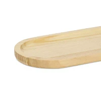 Cheungs Oblong Natural Wood Glossy Decorative Tray