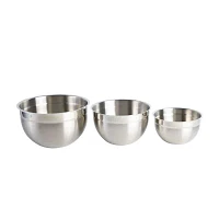 BABISH Stainless Steel 3-pc. Mxing Bowl Set