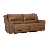 Signature Design By Ashley® Trasimeno Dual Power Leather Reclining Sofa