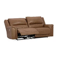 Signature Design By Ashley® Trasimeno Dual Power Leather Reclining Sofa