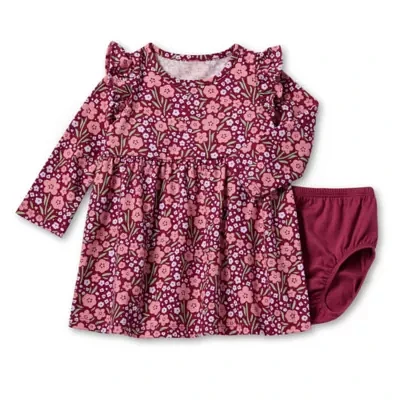 Okie Dokie Baby Girls Long Sleeve A-Line Dress