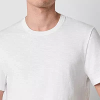 mutual weave Slub Mens Crew Neck Short Sleeve T-Shirt