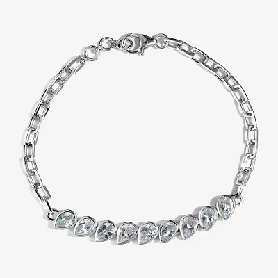 Sterling Silver 7.5 Inch Solid Paperclip Chain Bracelet