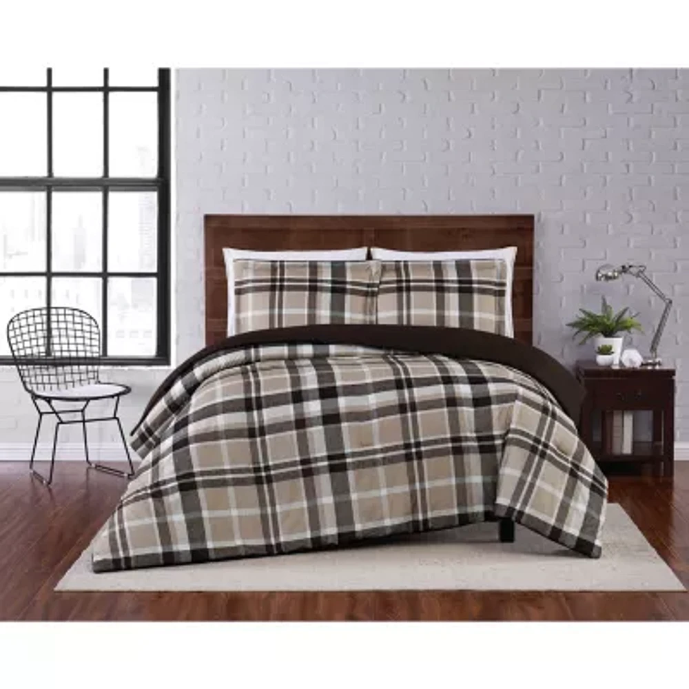 Truly Soft Paulette Plaid Midweight Comforter Set