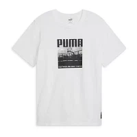 PUMA Mens Crew Neck Short Sleeve Graphic T-Shirt