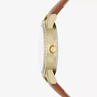 Womens Crystal Accent Brown 5-pc. Watch Boxed Set Fmdjset727