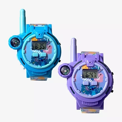 Disney Collection Stitch Girls Multicolor Strap Watch Las40045jc
