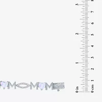 Lab Created White Opal Sterling Silver 7.5 Inch Tennis Bracelet