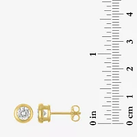 Diamond Addiction (H-I, Vs1) 1 CT. T.W. Lab Grown White Diamond 10K Gold 7mm Round Stud Earrings