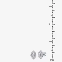(G, Si1-Si2) 1 CT. T.W. Lab Grown White Diamond 10K White Gold 12.4mm Marquise Stud Earrings