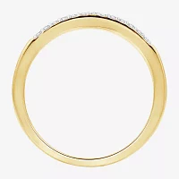 (H-I / I1) Womens 1/2 CT. T.W. Lab Grown White Diamond 14K Gold Over Silver Side Stone Bridal Set