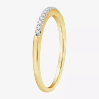 (H-I / I1) Womens 1/2 CT. T.W. Lab Grown White Diamond 14K Gold Over Silver Side Stone Bridal Set