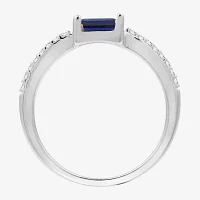 (H-I / I1) 1/10 CT. T.W. Lab Grown White Diamond Sterling Silver Band