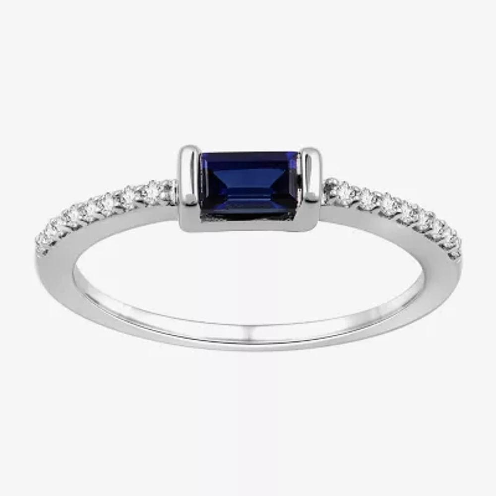 (H-I / I1) 1/10 CT. T.W. Lab Grown White Diamond Sterling Silver Band