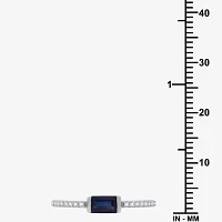 (H-I / I1) 1/10 CT. T.W. Lab Grown White Diamond Sterling Silver Band