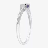 (H-I / I1) 1/10 CT. T.W. Lab Grown White Diamond Sterling Silver Band