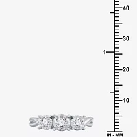 I Said Yes (H-I / I1) Womens 1 CT. T.W. Lab Grown White Diamond Sterling Silver 3-Stone Engagement Ring