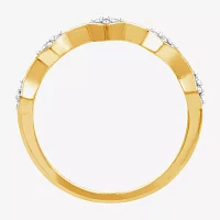I Said Yes (H-I/I1) 1/10 CT. T.W. Lab Grown White Diamond 14K Gold Over Silver Sterling Wedding Band