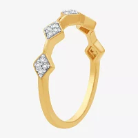 I Said Yes (H-I/I1) 1/10 CT. T.W. Lab Grown White Diamond 14K Gold Over Silver Sterling Wedding Band